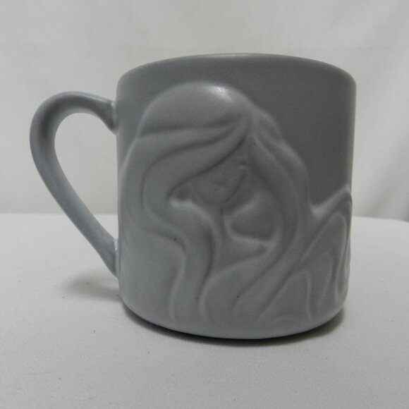 Starbucks 2016 Siren Mug Since '71 Logo Gray Matte Raised Mermaid micro dish - Picture 3 of 9